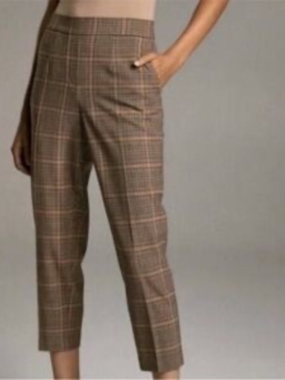 Aritzia Wilfred Conan Trousers, Size 8, Plaid, Ankle